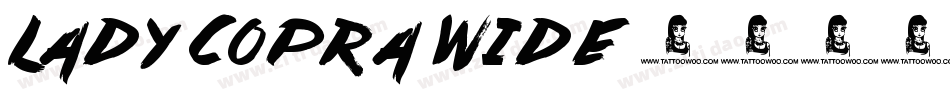 Lady Copra Wide字体转换